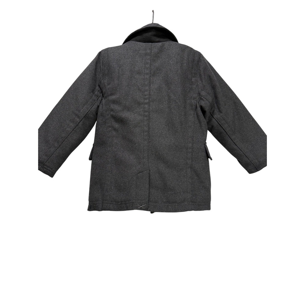 NEW Urban Republic Pea Coat Charcoal Excellent Sherpa Lined Wool Blend 4T - Picture 3 of 7